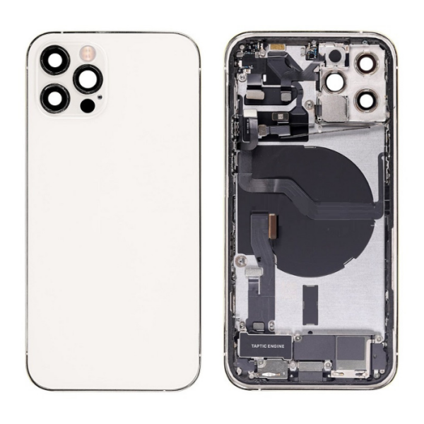 iPhone 12 Pro Housing with Small Parts Pulled Silver