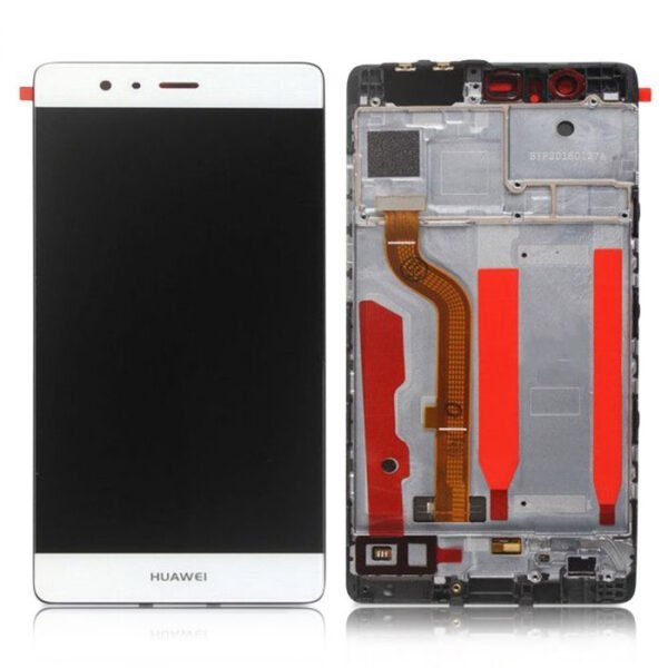 Huawei P9 LCD Display with Frame White