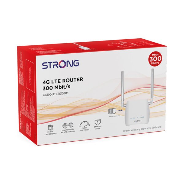 Strong 4G LTE Mobile Router 300 Mbit/s - White - Image 4