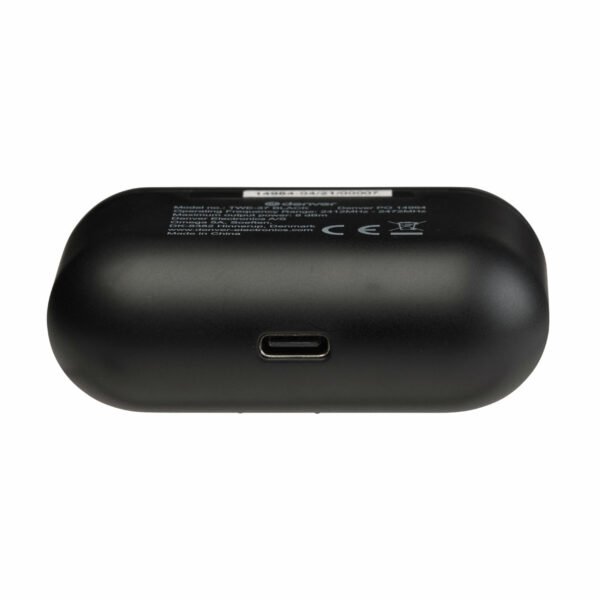 Denver TWE-37 True Wireless Earbuds with Charging Case - Black - Image 7