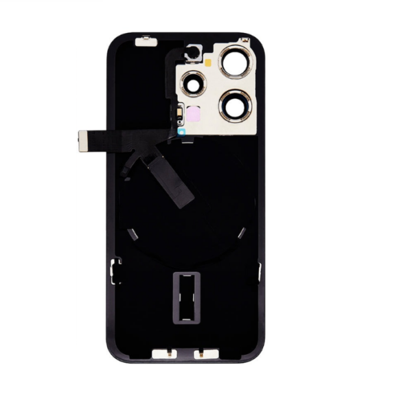 iPhone 15 Pro Back Glass With Small Parts Pulled –Natural Titanium - Image 3